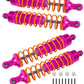 4PCS All Aluminum Front Rear RC Shocks Upgrade Parts for 1/10 Slash 4x4 Rustler 4X4 Stampede 4X4 Hoss 4X4, ARRCat Big Bore RC Sh