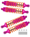 4PCS All Aluminum Front Rear RC Shocks Upgrade Parts for 1/10 Slash 4x4 Rustler 4X4 Stampede 4X4 Hoss 4X4, ARRCat Big Bore RC Sh