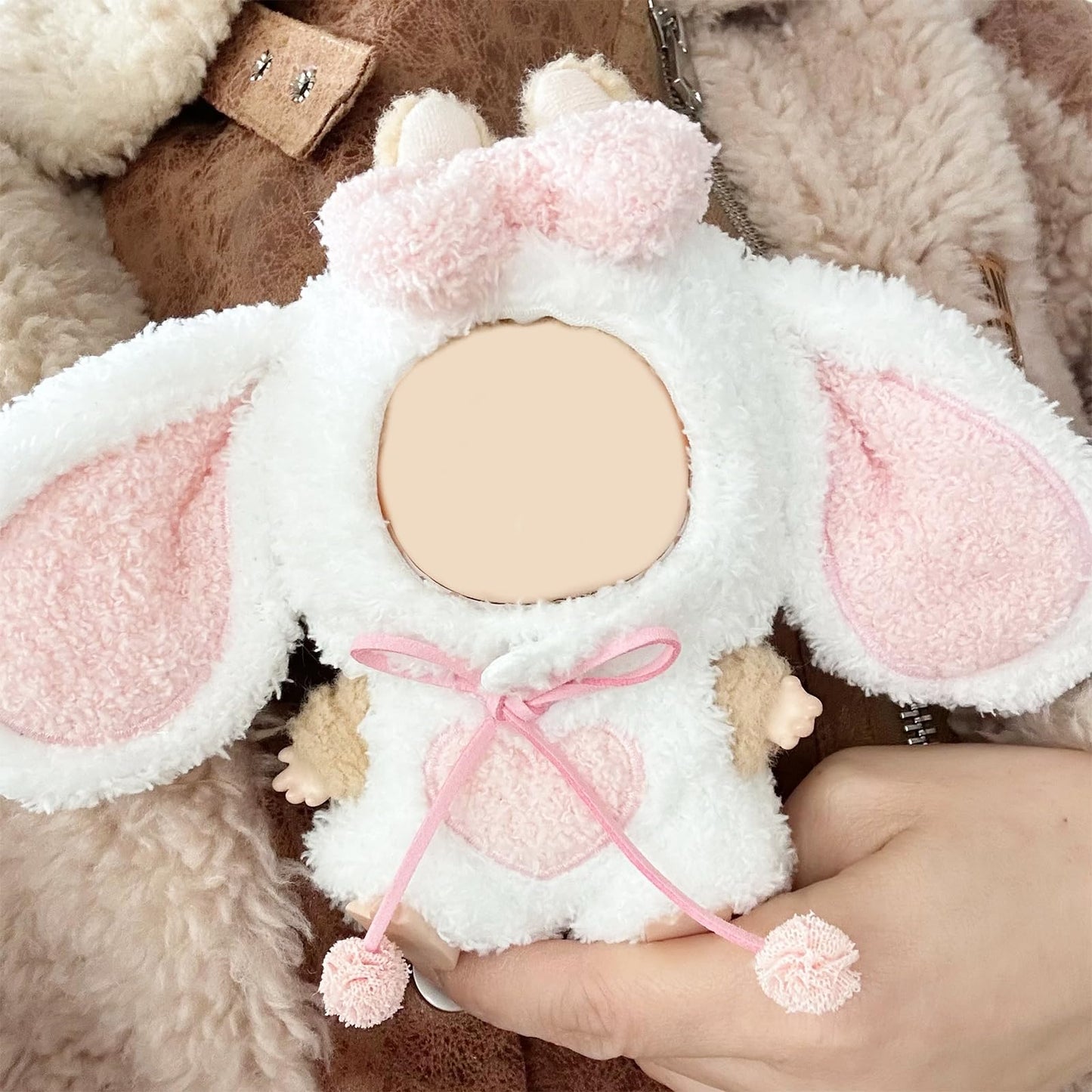 Clothes for Doll(NO Doll Included) 15/17cm Doll Clothes Set for Doll Outfit Accessories for Doll Rabbit Ears