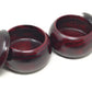 Asian Home Pair Of 2 Wooden Go Game Pieces Holder Bowls