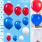 PartyWoo Red White and Blue Balloons - 140 pcs in 18", 12", 10", 5" Sizes - Rubber for 4th of July & Party Decorations