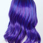 Linfairy Kids Child Purple Dye Wig Halloween Costume Cosplay Wave Wig