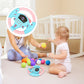 TOYANDONA Toddler Steering Wheel Toy for Kids Simulated Driving Controller Electric Early Learning Educational Musical Toy Prete
