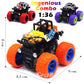 CozyBomB Monster Trucks Toys for Boys - Friction Powered 3-Pack Mini Push and Go Car Truck Playset Inertia Vehicle for Boys Girl