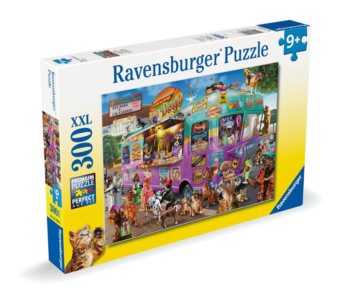 Ravensburger Hot Diggity Dogs 300 Xxl Piece Jigsaw Puzzle For Kids - Every Piece Is Unique, Pieces Fit Together Perfectly