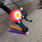 Kortes 1 Pack Kids Bike Bell And 2 Pack Kids Bike Streamers For Children'S Bike Accessories (Pink, Red,& Blue) (Red & Purple)