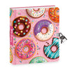 Peaceable Kingdom Donut Diary 6.25' Lock And Key, Lined Page Diary For Kids