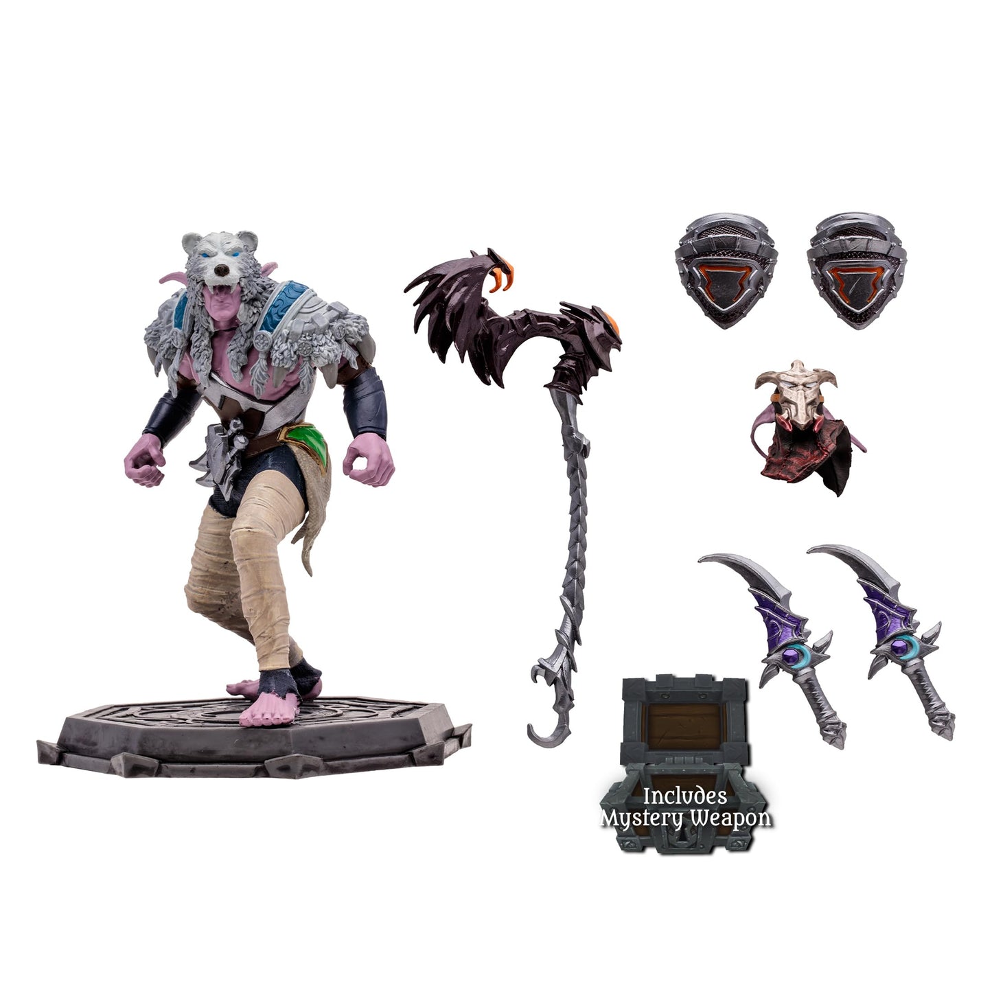 McFarlane Toys - World of Warcraft Elf: Druid/Rogue (Common) 1:12 Scale Posed Figure