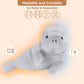 SuzziPals Heatable & Coolable Manatee Plush - Grey Lavender Scented Stuffed Animal for Soothing Relaxation & Stress Relief