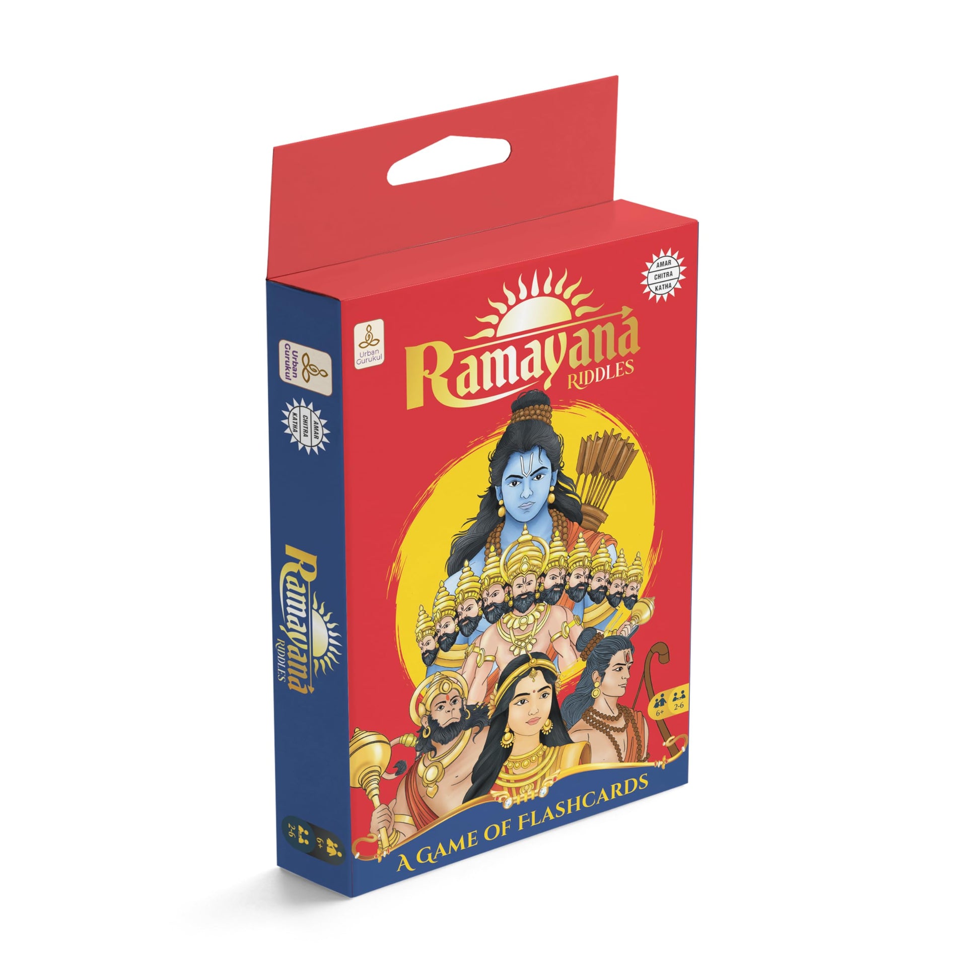 Ramayana Riddles Card Game For Kids (6+ Years) | Mythology Learning Flash Cards | Fun Educational Quiz Game | Memory, Logic & Cu