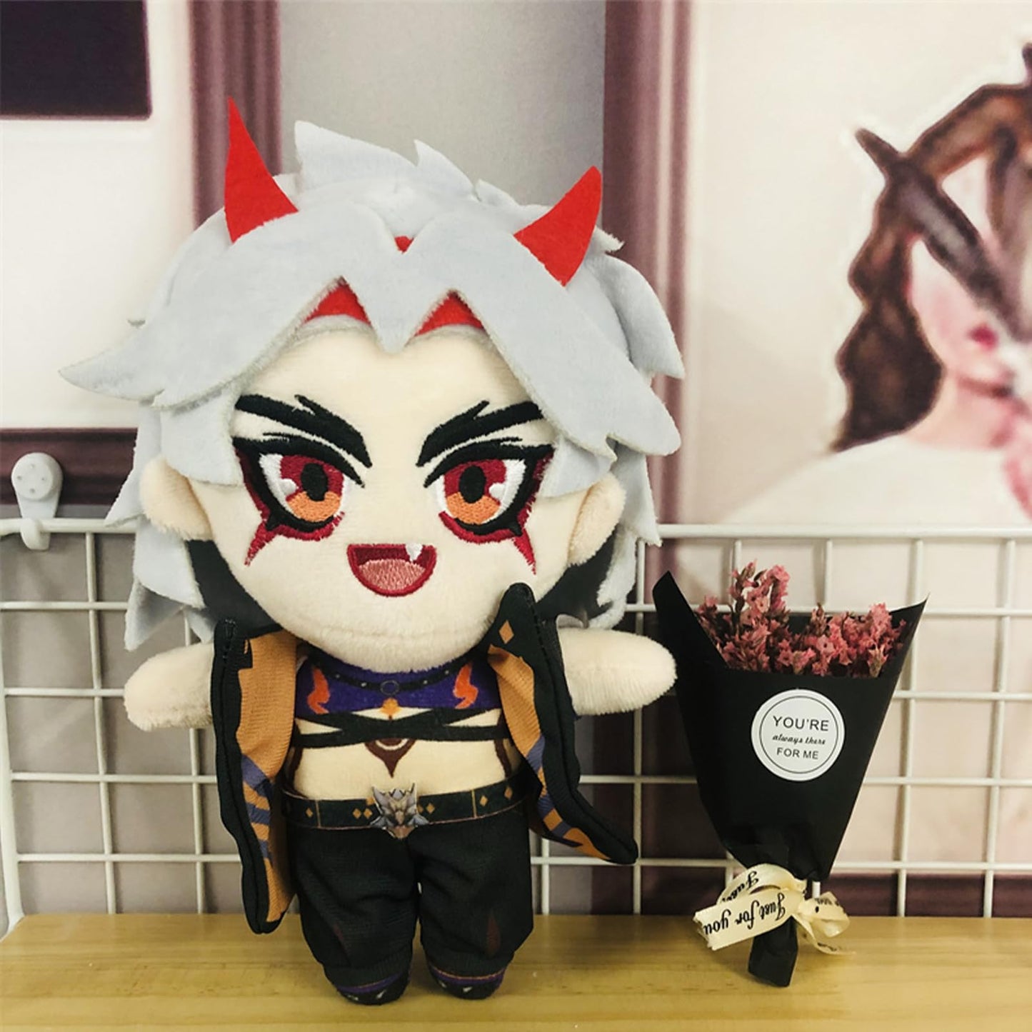 Calembou Anime Plush Figure, 8'' Cute Anime Plush Doll Cosplay Props Soft Stuffed Animal Plushies Collection Gift For Fans (Itto