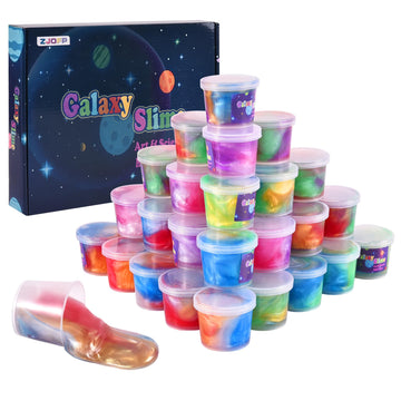 Kids Party Favors Galaxy Slime Kit, 30 Pack Bulk Rich Colorful Putty Toy, Stress And Anxiety Relief Sludge, Christmas Stocking S
