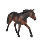Mojo Quarter Horse Sooty Bay Realistic Equestrian Horse Club Hand Painted Toy Figurine