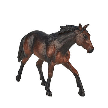 Mojo Quarter Horse Sooty Bay Realistic Equestrian Horse Club Hand Painted Toy Figurine