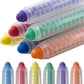 NewFamily Chalk 6pcs Dustless Washable Chalks with Holder for Kids, Safe for Sidewalk, Blackboard, Art Play