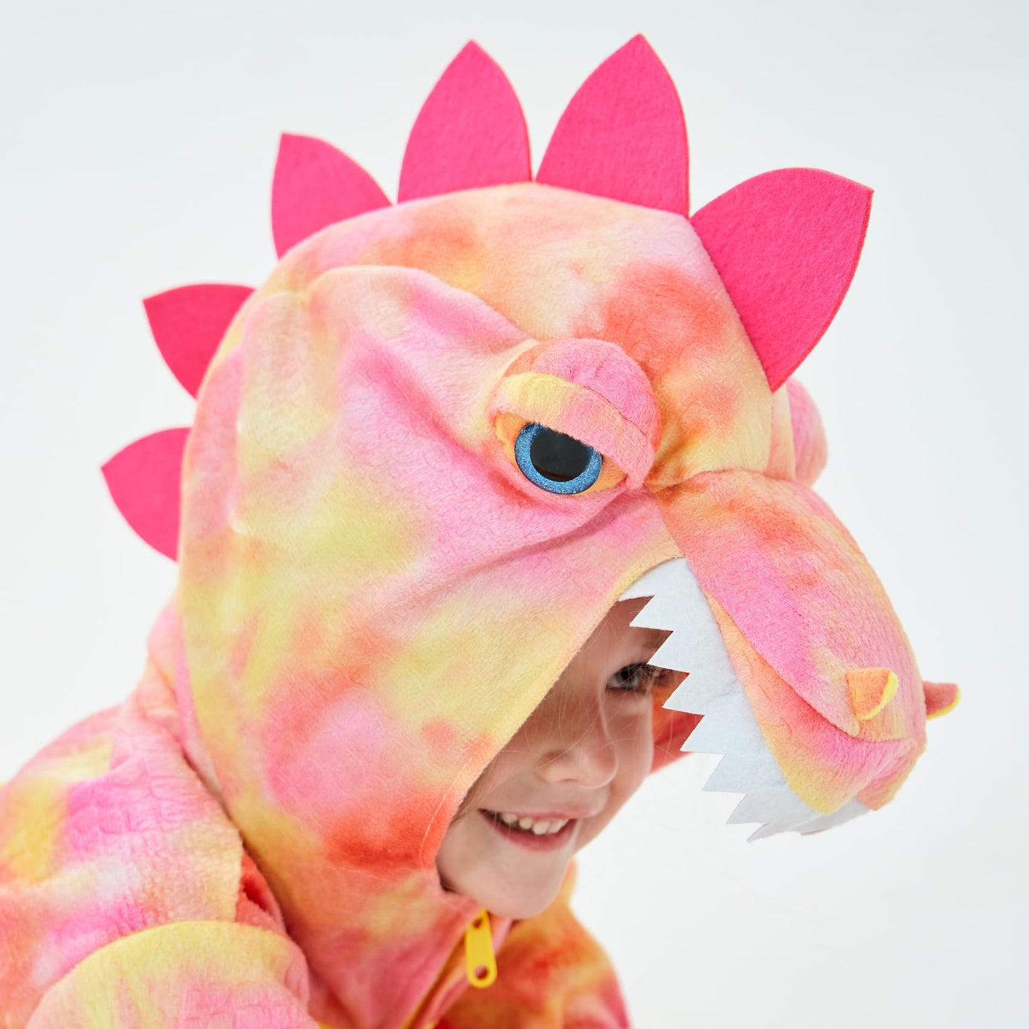 Dearsun Child'S T-Rex Dinosaur Costume Dinosaur Costume For Kids Fancy Dress Costume Hooded Romper Jumpsuit (S/100, Pink)