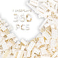360 Piece White Classic Building Blocks Bulk, 7 Sizes Building Bricks Assortment Pack, Compatible With Lego Parts And Pieces (Wh