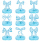 Containlol 9 Pcs Blue Bow Birthday Party Decorations Bow Honeycomb Centerpieces Graduation Party Table Decorations Coquette Pape