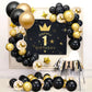 Black Gold Balloons Fiol Balloons Arch Set For New Year Wedding Birthday Party Baby Shower Party Background Decoration