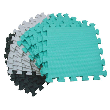 Mqiaoham® 18 Pieces Puzzle Play Mats, Soft Baby Play Mat, Kids Interlocking Foam Floor Tiles, Toddlers Carpet Playmats G301018-101104108