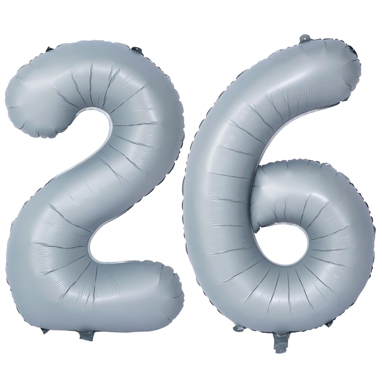 40 In Matte Gray Number Balloons Helium Foil Mylar Balloon Birthday Party Banquet Decoration 26