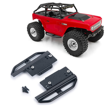RCLIONS Metal Pedal Side Board Rock Sliders for Axial SCX24 Deadbolt JLU CRC Bronco Gladiator 1/24th RC Crawler Car