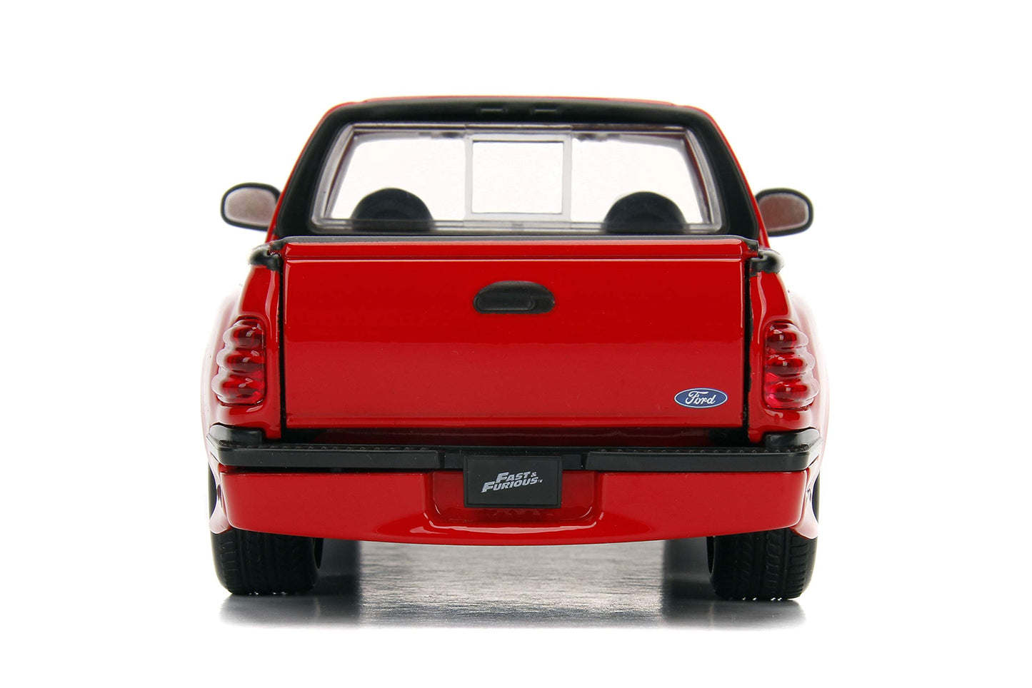 Jada Toys Fast & Furious 1:24 Die-Cast Car, Brian's Ford F-150 SVT Lightning, Red, Model 99574, One Size