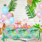 Pymurod 3 Pack Tropical Tablecloths Hawaiian Luau Party Decorations Aloha Tropical Table Cloths Hawaiian Palm Leaves Tablecloth
