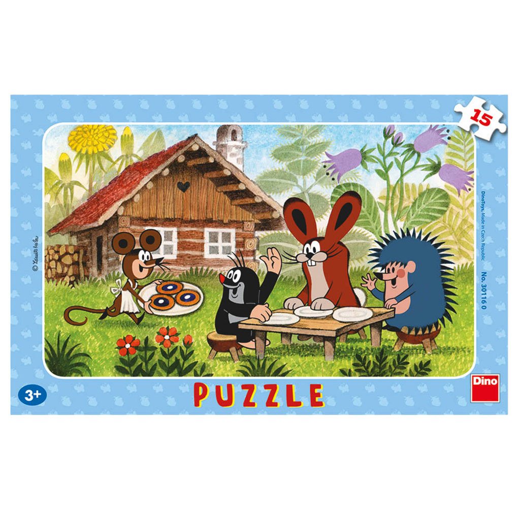 Dino Toys 301160 Little Mole Motif Desk Jigsaws Puzzle with Frame