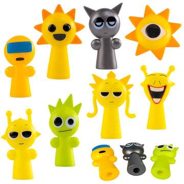 Action Figures, 8 Pcs Fun Collectibles With Intricate Details Toy Doll For Horror Music Game Fans Birthday Decorations Men Women