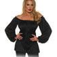 Black Renaissance Woman'S Costume Shirt | Large