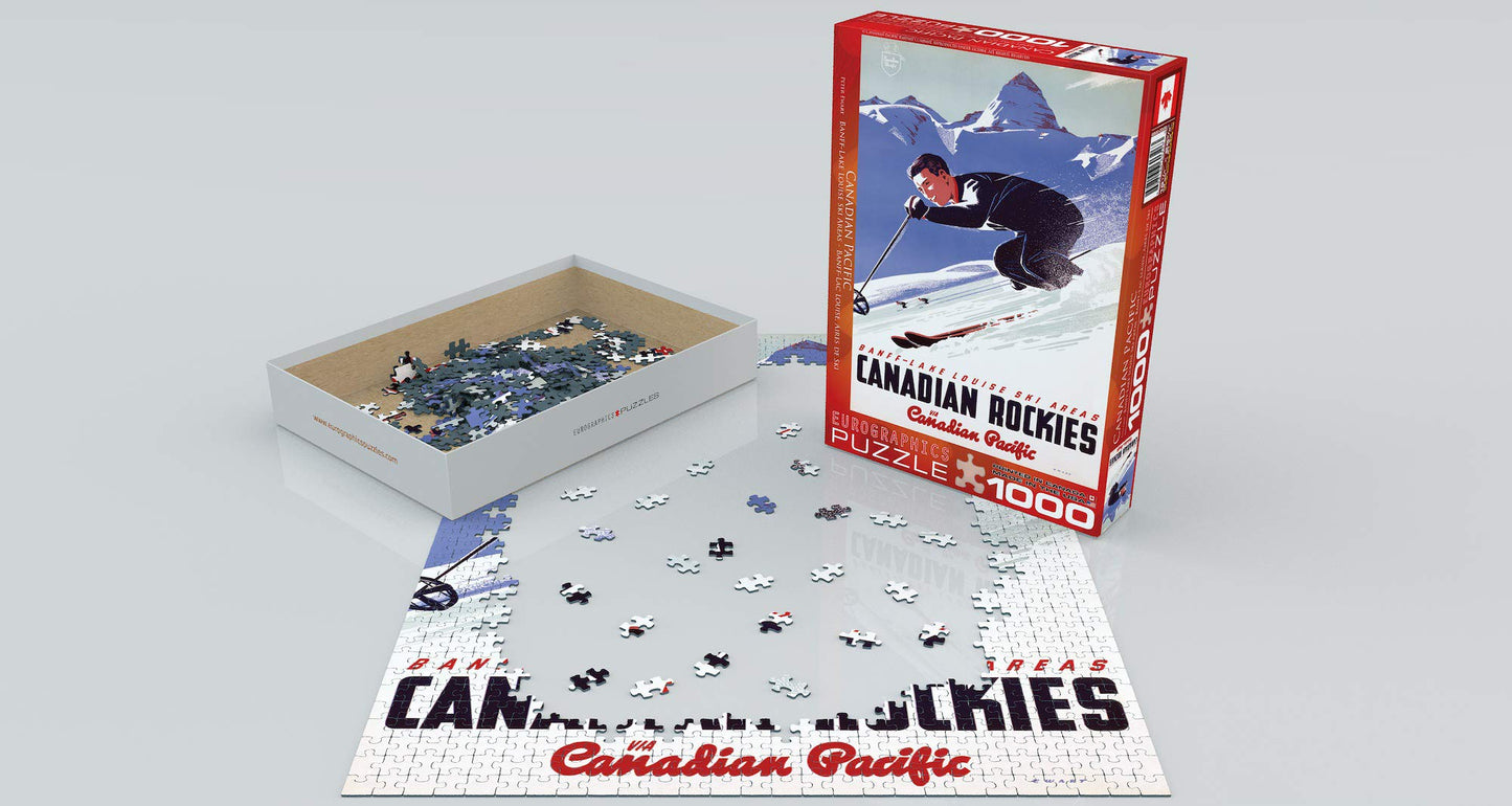 Eurographics Cp Rail Lake Louise Ski Area 1000 Piece Puzzle (6000-0326)