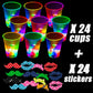 16oz Glowing Party Cups for Indoor Outdoor Party Event Fun,Light Up Flashing Cups for Night Event Favor Decorations Supplies