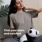 Wtdeplush Weighted Panda Plush Stuffed Animals - 14'' 3.5 Lbs Weighted Microwavable Panda Heated Stuffed Animal Heating Pads For