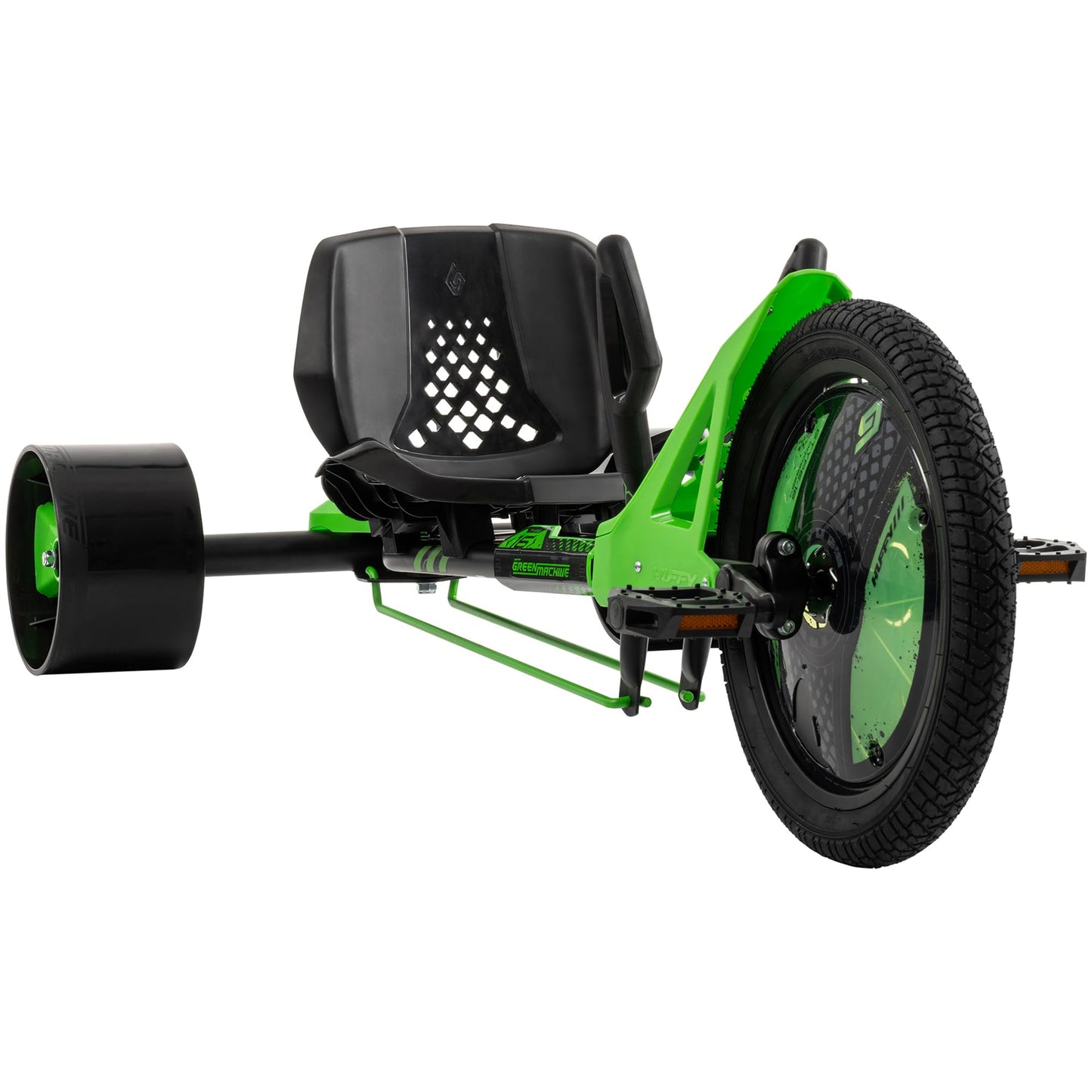 Huffy Green Machine 16 Inch Drift Trike, Sleek Ergonomic Design, Adjustable Seat, Durable Steel Frame, Easy to Operate, Drift Tr