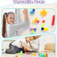 Gleamkid 54Pcs Magnetic Blocks Set, Glow In The Dark Children Construction Kit, Stem Construction Stacking Toy, Multi-Color Rain