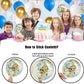 Blue White And Gold Balloons, 60 Psc Blue And White Balloons Set With Blue Gold Confetti Metallic Gold Balloons, 12 Inch Royal B