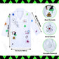 Keymall Mad Scientist Costume For Girls Mad Scientist Lab Coat Goggles Bow Tie Hair Extension For Halloween Dress Up (Set A)