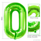 Smlpuame 40 Inch Number Balloon 0-9 Green Large Number 7 Balloons,Digital Balloons For Birthday Party Celebration Decorations Su