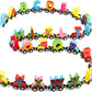 Shinetoy 27 Pcs Wooden Alphabet Train Toy  Wooden Magnetic Alphabet Abc Train Set Includes 1 Engine, Letter Cars For Toddlers B