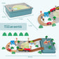 Wooden Train Set for Toddler  40 Pcs with Wooden Tracks fits Thomas  fits Brio  fits Chuggington  fits Melissa and Doug - Expandable  Changeable Train Toy for 3 4 5 Years Old Girls & Boys