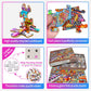 Huadada Jigsaw Puzzles For Adults 1000 Piece Jigsaw Puzzles For Adults Challenging Game Puzzles With Letters On Back(Little People'S World Party)