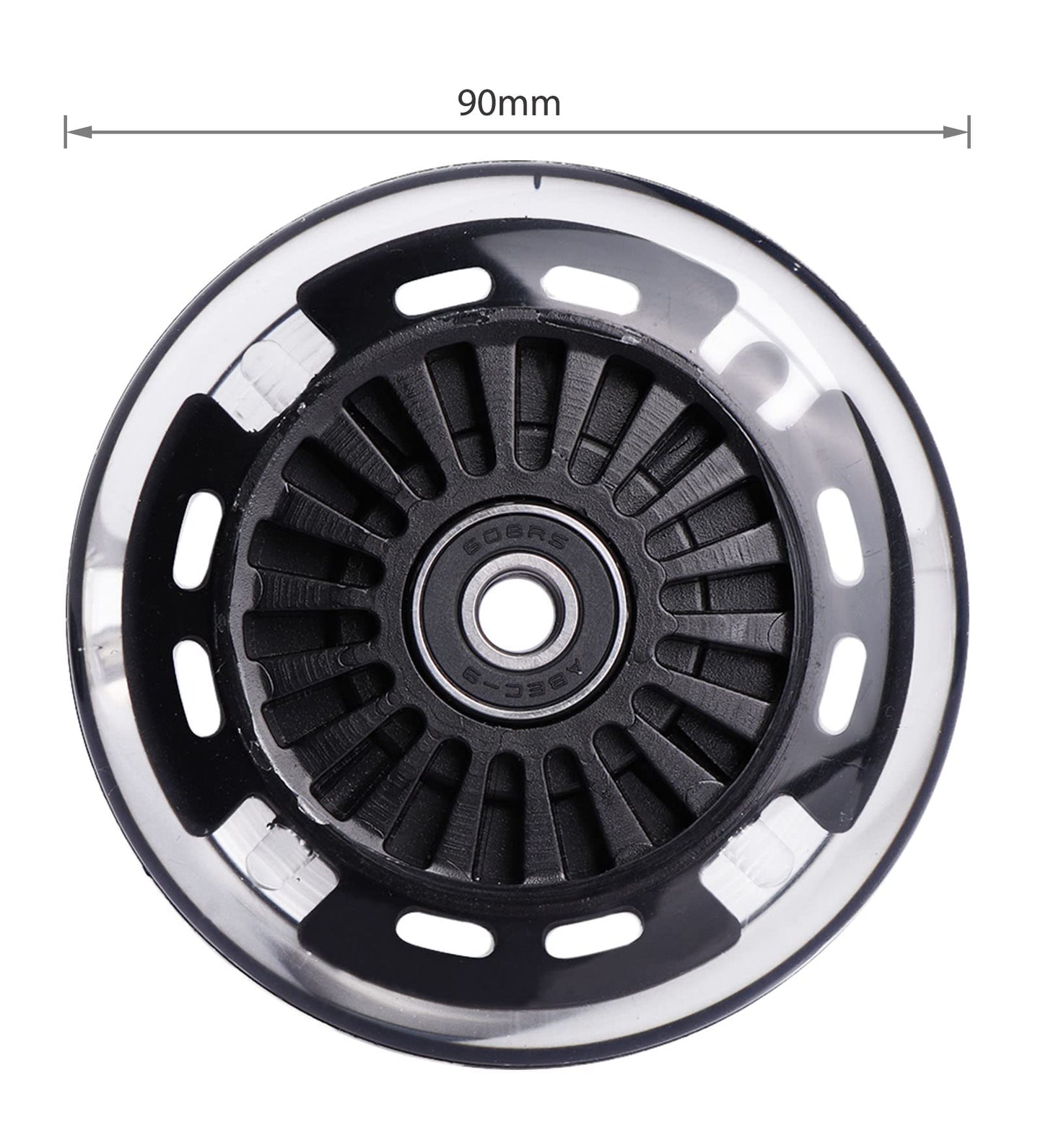 Gladeer 90Mm Wiggle Car Polyurethane Replacement Wheels Set Upgrades For Plasmacar Ride-On Toys Wiggle Car Replacement Wheels, 4
