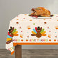 3Pcs Thanksgiving Decorations, 54 x 108 Thanksgiving Tablecloth Give Thanks Tablecloth Waterproof Disposable Thanksgiving Table