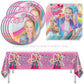 41pcs Jojo Siwas Party Supplies include 20 plates, 20 napkins 1 Tablecloth for the Jojo birthday party decoration