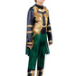 MARVEL Loki Youth Costume - Padded Jumpsuit with Detachable Cape and Plastic Headpiece Large