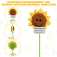 Dafuriet Mini Funny Positive Potato, 3 Inch Knitted Wool Doll With Positive Card For Cheer Up Gifts And Party Decorations, Cute Wool Positive Potato Crochet Doll For Birthday Gifts (Sunflower)