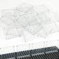 Pasacho Clear Transparent Flat Plates Bricks, 24 Pieces, 1x6x5 Classic, ABS Material, Tansparent 1x6x5