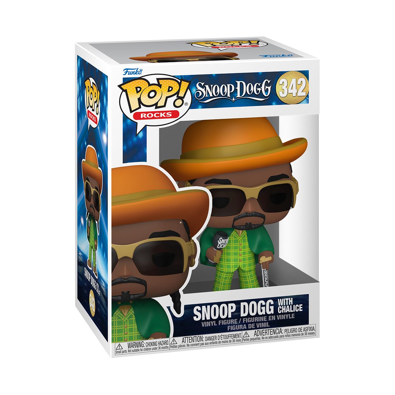 Funko Pop! Rocks: Snoop Dogg with Chalice  Multicolor  Vinyl Figure  Approximately 4.3-Inches Tall