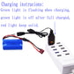 Blomiky 2 Pack 7.4V 1500mAh Li-ion Rechargeable Battery SM-2P Plug with Deans T Adapter and Charger Cable for H101 H103 H105 RC